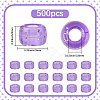 500Pcs Transparent Plastic Beads KY-SP0001-54A-2