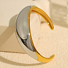 304 Stainless Steel Cuff Bangles for Women BJEW-F489-01-1