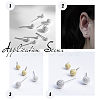 Unicraftale 304 Stainless Steel Ear Studs EJEW-UN0001-11-2