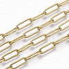 304 Stainless Steel Textured Paperclip Chains CHS-S006-JN954-2-4