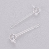 Transparent Painless Prevent Allergy Resin Stud Earring Findings X-KY-L005-11-1