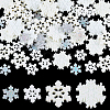100Pcs 4 Styles Christmas Opaque & Transparent Resin Cabochons RESI-NB0002-15-1