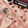30Pcs 3 Colors Glass Spider Pendant FIND-DC0004-13-3