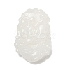 Natural White Jade Carved Pendants G-S384-01L-2