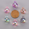 Transparent Acrylic Beads X-TACR-S154-44C-3