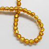 Handmade Silver Foil Glass Beads FOIL-R054-7-1