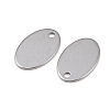 Tarnish Resistant 304 Stainless Steel Stamping Blank Tag Pendants LS-STAS-S028-02-3