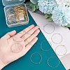 304 Stainless Steel Hoop Earring Findings STAS-UN0003-97-5