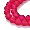 Baking Paint Transparent Glass Bead Strands GLAA-S031-10mm-39-3