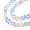 Electroplate Transparent Glass Beads Strands EGLA-N002-41-05-3
