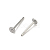 Non-Tarnish 316 Surgical Stainless Steel Flat Round Blank Peg Stud Earring Settings STAS-R073-06G-3