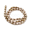 Electroplate Opaque Color Glass Beads Strands EGLA-Q127-A01-02J-2