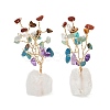 Natural Mixed Gemstone Chips Tree of Life Display Decorations AJEW-JD00015-01-2