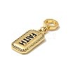 Brass Micro Pave Cubic Zirconia Pendants KK-C111-02G-01-2