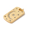 Rack Plating Brass Micro Pave Cubic Zirconia Pendants KK-K377-39G-2