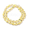 Transparent Electroplate Glass Beads Strands EGLA-F159-HP02-2