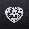 Non-Tarnish 201 Stainless Steel Pendants STAS-T046-JN255-1-1