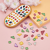 Glitter Glass Cabochons GLAA-FH0001-02C-3