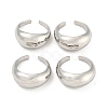 4Pcs Alloy Open Cuff Rings Kit for Women RJEW-K260-05P-2