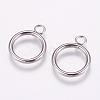 Tarnish Resistant 304 Stainless Steel Toggle Clasps STAS-K148-01P-2