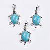 Synthetic Turquoise Pendants G-F265-01L-1