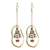 Alloy Enamel Dangle Earrings EJEW-JE06026-1