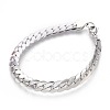 Tarnish Resistant 304 Stainless Steel Curb Chain Bracelets BJEW-L636-02C-P-1