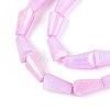 Anti-Tarnish Electroplate Glass Beads Strands GLAA-T025-27G-3
