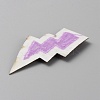 Lightning Bolt Computerized Towel Embroidery Polyester Iron on Patches PATC-WH0012-20D-2