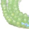 Imitation Jade Electroplate Glass Beads Strands EGLA-A039-J4mm-L01-3