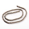 Non-magnetic Synthetic Hematite Beads Strands G-A140-17-3mm-2