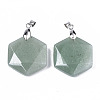 Natural Green Aventurine Pendants G-T131-27D-2