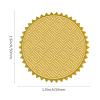 Plastic Self Adhesive Gold Foil Embossed Stickers DIY-WH0211-026-2