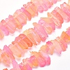 Electroplated Natural Quartz Crystal Beads Strands G-P368-06C-1