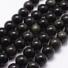 Natural Rainbow Obsidian Beads Strands G-D838-6mm-04-1