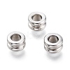 202 Stainless Steel European Bead Cores STAS-M282-02P-1