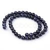 Synthetic Blue Goldstone Beads Strands G-Q462-4mm-28-2