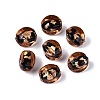 Handmade Silver Foil Glass Beads FOIL-N034-01H-1