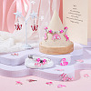 26Pcs 13 Styles Breast Cancer Pink Awareness Ribbon Theme Alloy Enamel Pendants ENAM-TA0001-93-8