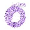 Transparent Glass Beads Strand GLAA-F112-02G-3