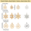 36Pcs 3 Styles Alloy Rhinestone Pendants FIND-SC0020-03-2