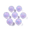 Frosted Acrylic Enamel Beads FACR-G005-02A-3