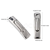 Tarnish Resistant 304 Stainless Steel Bayonet Clasps STAS-P158-01C-P-3