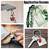 32Pcs Transparent Acrylic Strawberry Pendant Decorations HJEW-HY0001-24-5
