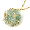 304 Stainless Steel Macrame Pouch Braided Gemstone Holder NJEW-JN04468-08-4