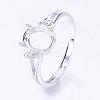 Adjustable Brass Finger Ring Components KK-L154-21P-2