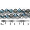 Electroplate Transparent Glass Beads Strands EGLA-I019-HP01-5