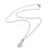Non-Tarnish Grape Pendant Necklaces NJEW-Q335-03B-P-1