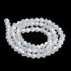 Imitation Jade Electroplate Glass Beads Strands GLAA-F029-J4mm-C05-2