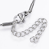 Tarnish Resistant 304 Stainless Steel Boston Link Chain Bracelets BJEW-K172-26P-3